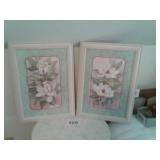 HOME INTERIORS FRAMED FLOWER PRINTS
