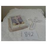 PRECIOUS MOMENTS CROSS FIGURINE