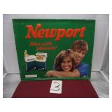 VINTAGE METAL NEWPORT CIG SIGN