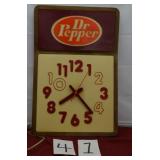 VINTAGE DR PEPPER STORE CLOCK