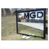 LARGE MILLER MGD BEER MIRROR