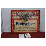 VINTAGE BUDWEISER CLOCK SIGN