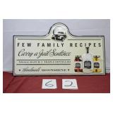 MIDNIGHT MOON MOONSHINE METAL BAR SIGN