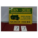EMBOSSED JOHN DEERE STORE SIGN