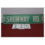 OLD EMBOSSED STREET SIGN