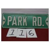 OLD EMBOSSED STREET SIGN