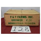 ADVERTISING WOOD CRATE