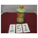 TRAMP ART CHICKEN COOKIE JAR