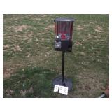 VINTAGE 25 CENT PEPPERMINT PATTY VENDING MACHINE