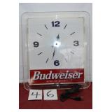 BUDWEISER BEER SIGN CLOCK