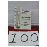 OLD METAL RAIN GAUGE ADVERTISING