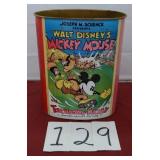 VINTAGE MICKEY MOUSE TRASH CAN