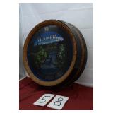 OLYMPIA BEER BARREL BAR SIGN