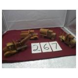 HAND MADE WOOD TOY LOT