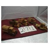 HAND MADE WOOD TOY LOT