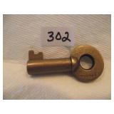 ANTIQUE IC RAILROAD KEY ADLAKE ILLINOIS CENTRAL