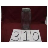 ANTIQUE BLUE JAR PATENT 1858 W/LOGO