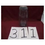 ANTIQUE BLUE JAR PATENT 1858 W/LOGO