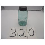 #N ANTIQUE 1/2 GALLON BALL JAR 1920