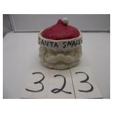 ANTIQUE CERAMIC SANTA CLAUS COOKIE JAR