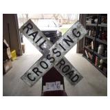 LARGE VINTAGE RR SIGN