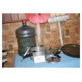 METAL ITEMS, WATER JUG