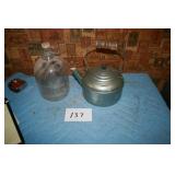 TEAPOT, GLASS JUG