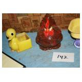 COOKIE JAR, PLANTER, BANK, SMALL WAGON