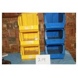 6 STORAGE BINS.....8X15X6