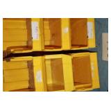 6 STACKABLE BINS.....8X15X6