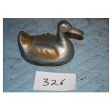 BRASS DUCK DISH