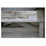 PLASTIC BENCHES...NEEDS CLEANED