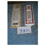 ADVERTISING THERMOMETER...1 MISSING GLASS