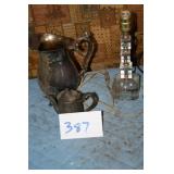 PITCHER, LAMP...GOOD