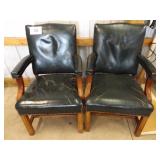 2 CHAIRS (SEATS HAVE WEAR AS SEEN IN PHOTO)