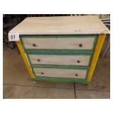 ANTIQUE 3 DRAWER DRESSER