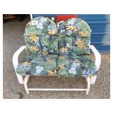 LOVESEAT GLIDER W/CUSHIONS