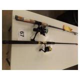 2 RODS & REELS, ONE TELESCOPING