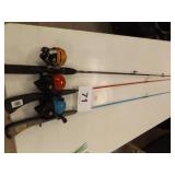 3 RODS & REELS