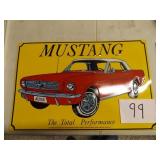 MUSTANG METAL SIGN