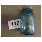 VINTAGE BALL MASON JAR W/ZINC LID