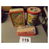 3 PC CRACKER JACK TINS