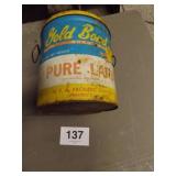 GOLD BOND PURE LARD CAN