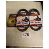 2 ATV BELTS & 1 FUEL LINE
