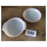 FIREKING PEACH LUSTER PIE PLATE &
