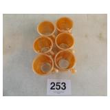 6 FIREKING PEACH LUSTER MUGS
