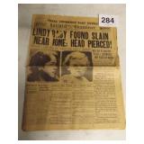 CHICAGO HERALD & EXAMINER LINDBERGH