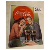 METAL COCA COLA SIGN