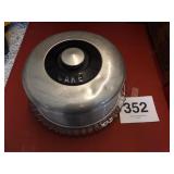 VINTAGE CAKE PLATE W/LID