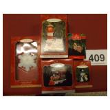 HALLMARK ORNAMENTS X 5